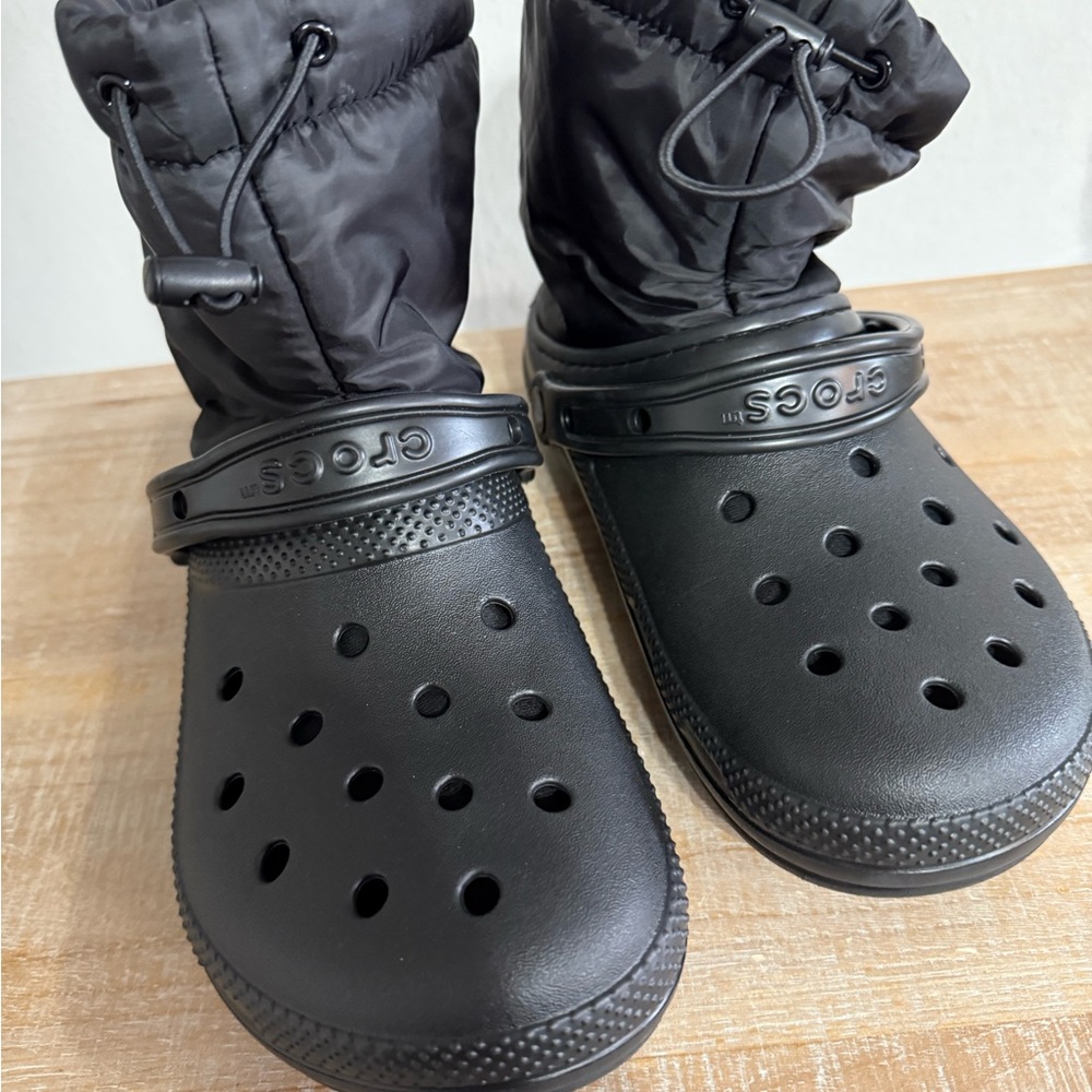 CROCS Kids Black Rain & Snow Boots
